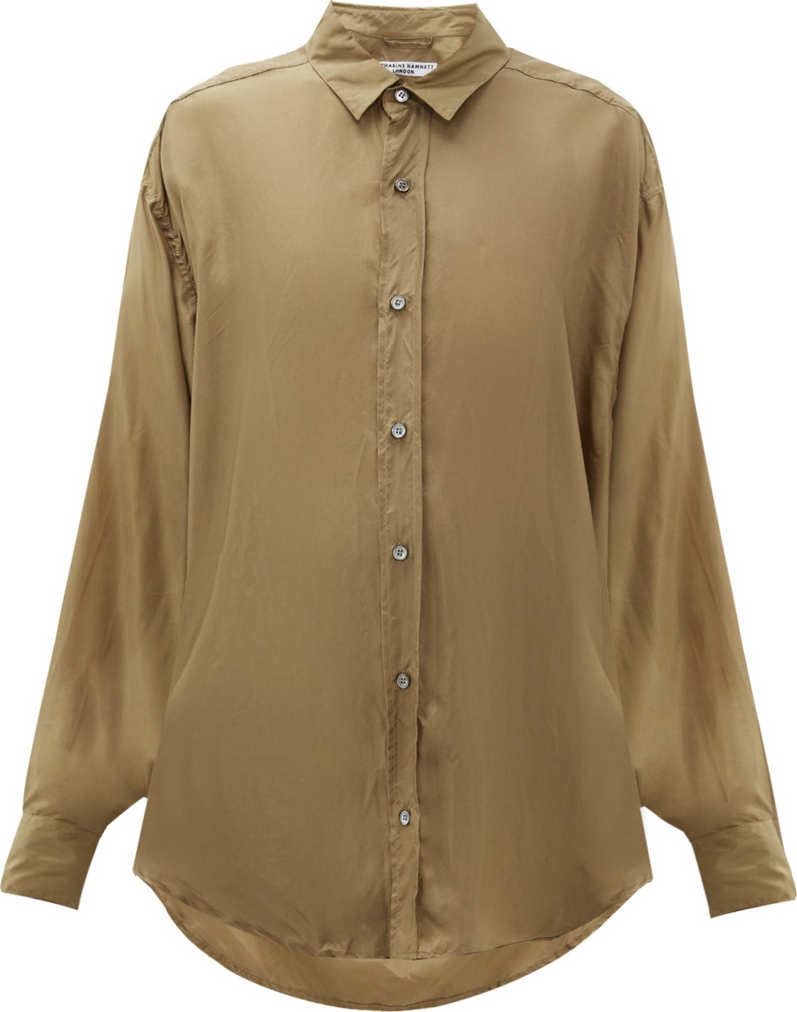 Katharine Hamnett Nicola silk-satin shirt