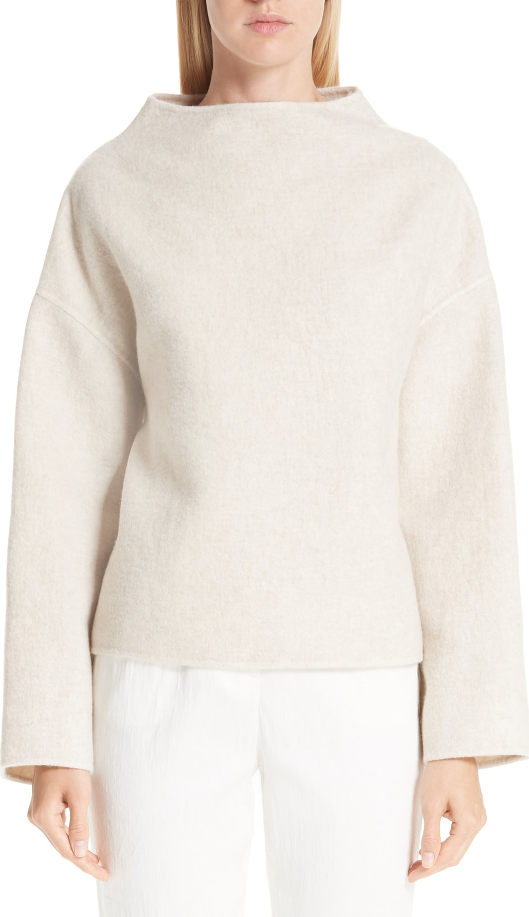 Mansur Gavriel Funnel Neck Double-Face Cashmere Sweater