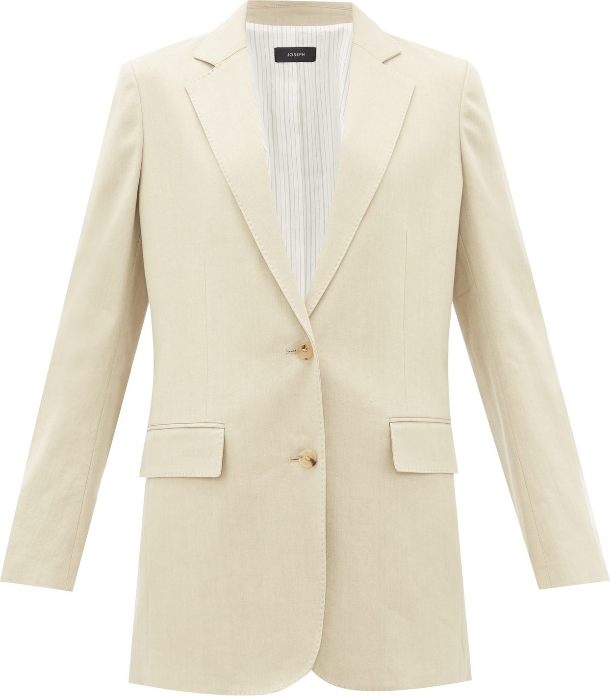 Joseph Mayfield single-breasted linen-blend blazer