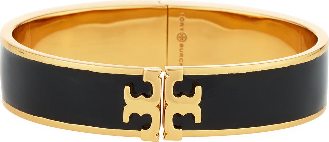 Tory Burch Enamel Logo Bangle Bracelet