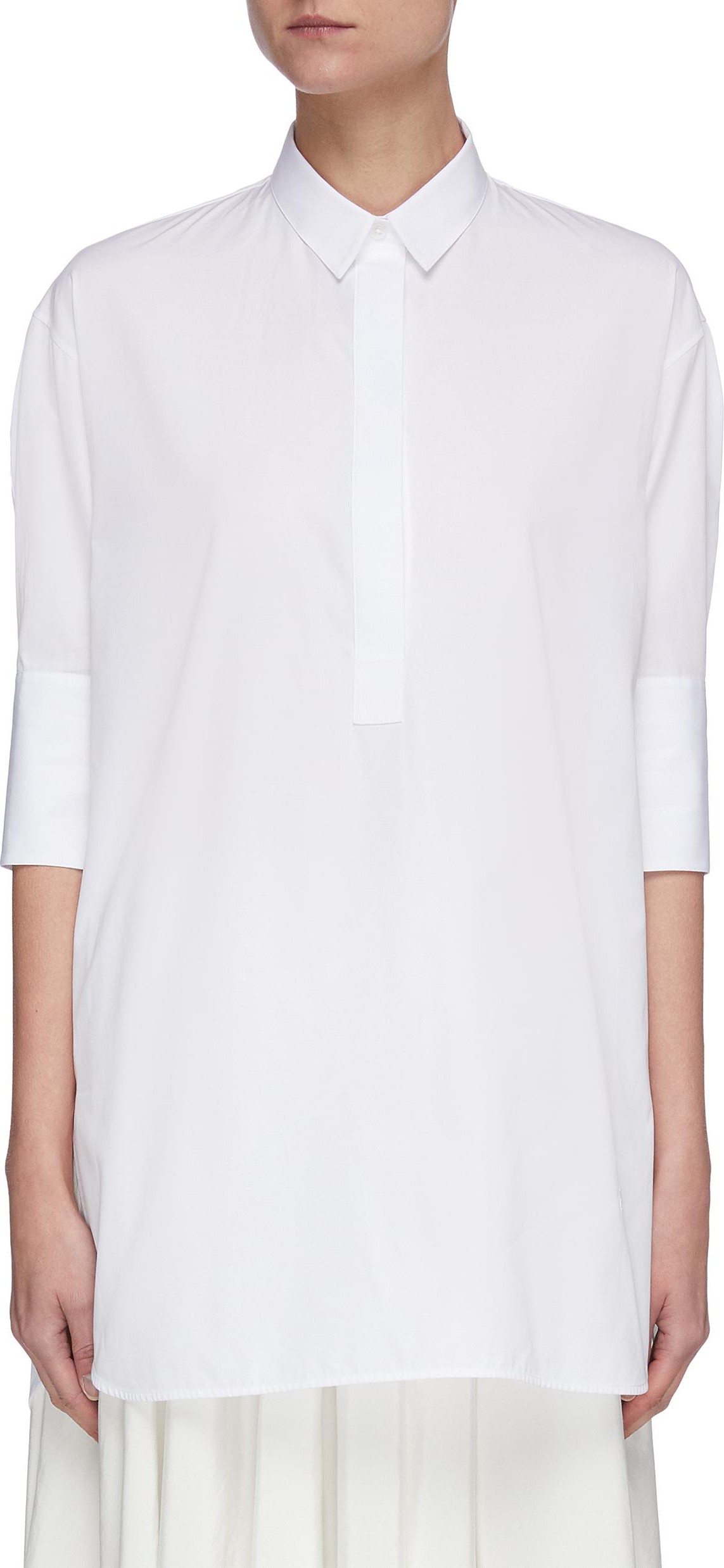 Jil Sander Elbow length sleeve cotton shirt