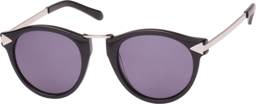 Karen Walker Helter Skelter Monochromatic Round Sunglasses