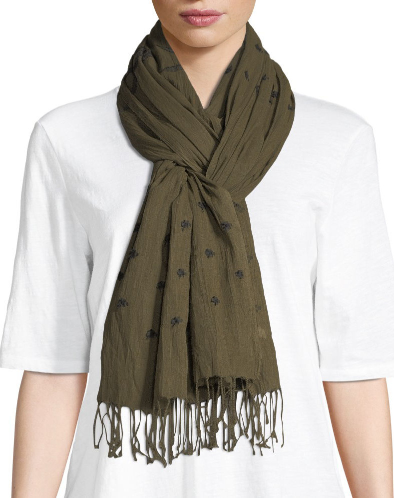 Eileen Fisher Jamdani Hand-Loomed Organic Scarf