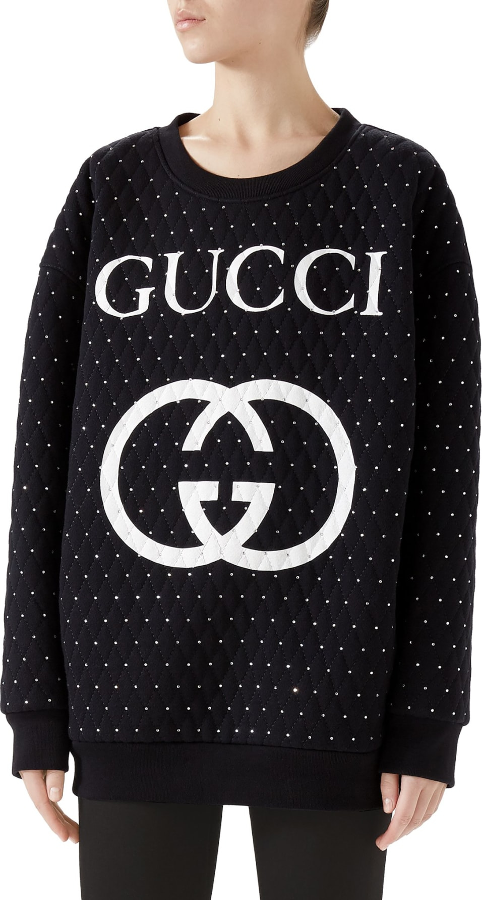 Gucci Logo Crystal Sweatshirt