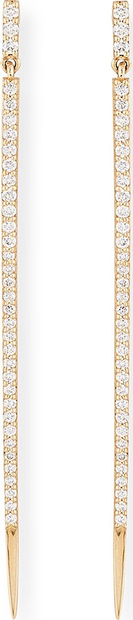 Lana 14k Gold Mirage Diamond Spike Earrings