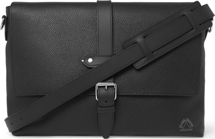 Globe-Trotter Full-Grain Leather Messenger Bag