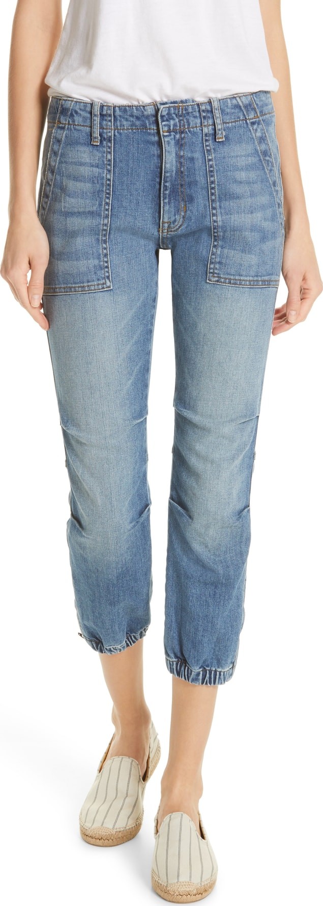 Nili Lotan Crop French Military Jeans