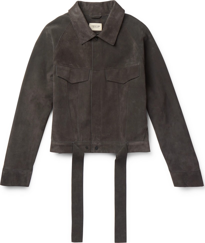 Fear of God Suede Trucker Jacket
