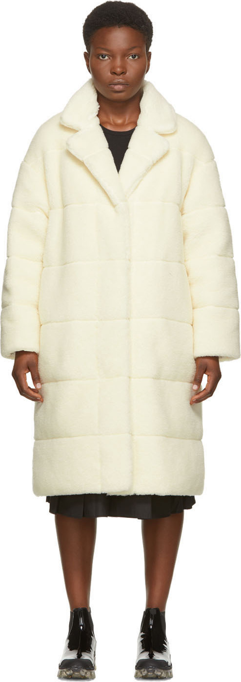 Moncler - Off-White Reversible Bagaud Sherpa Coat