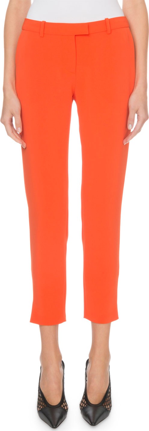 Altuzarra Henri Flat-Front Cropped Classic Pants