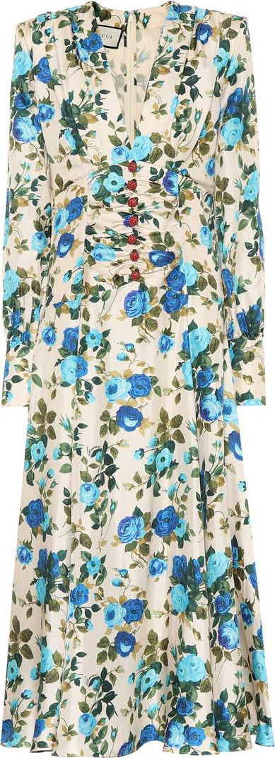 Gucci Floral silk dress