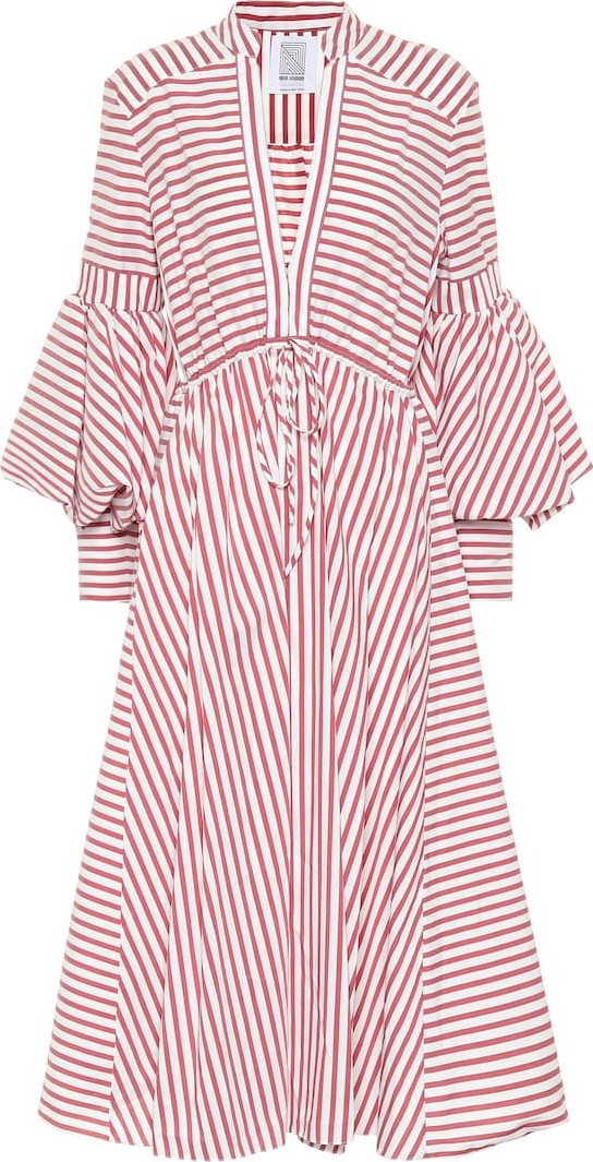 Rosie Assoulin Lantern cotton-blend midi dress