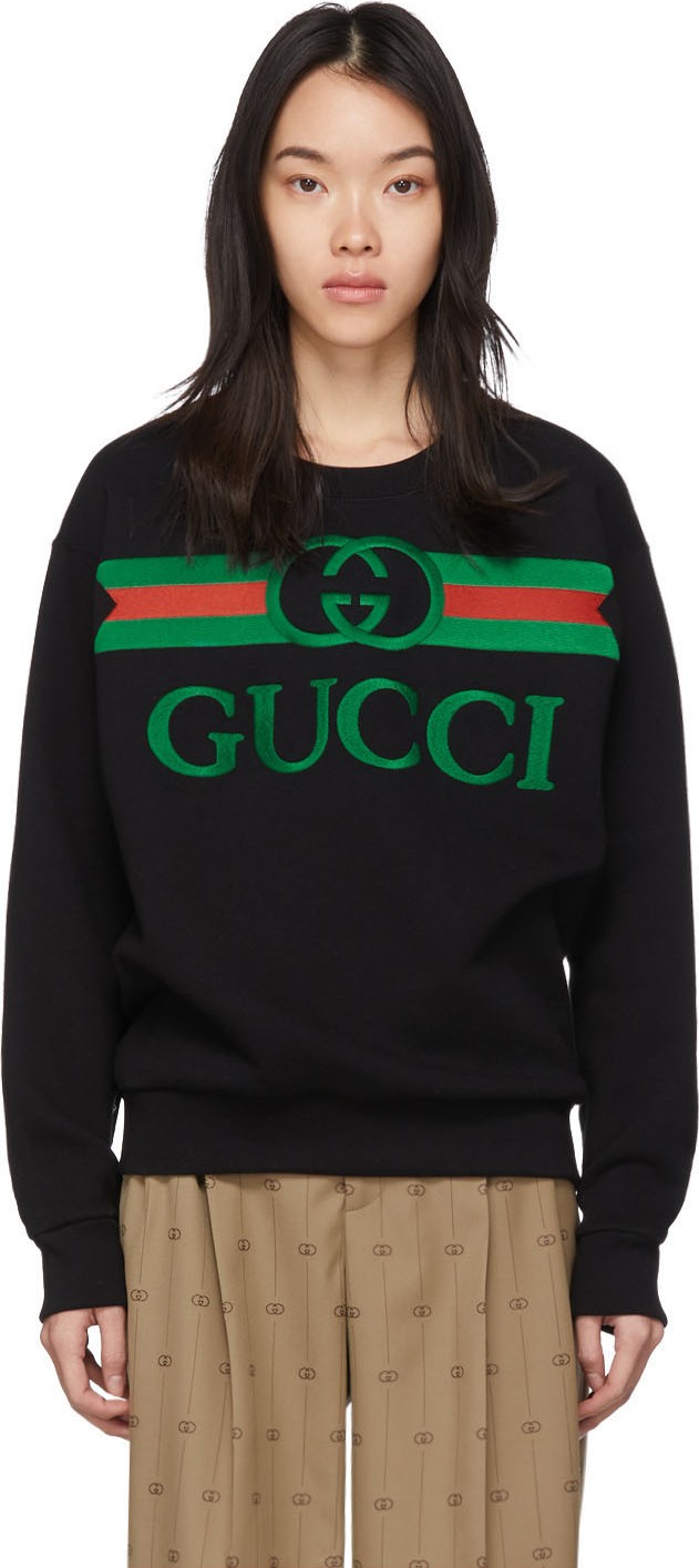 Gucci Black Oversized Logo Sweatshirt