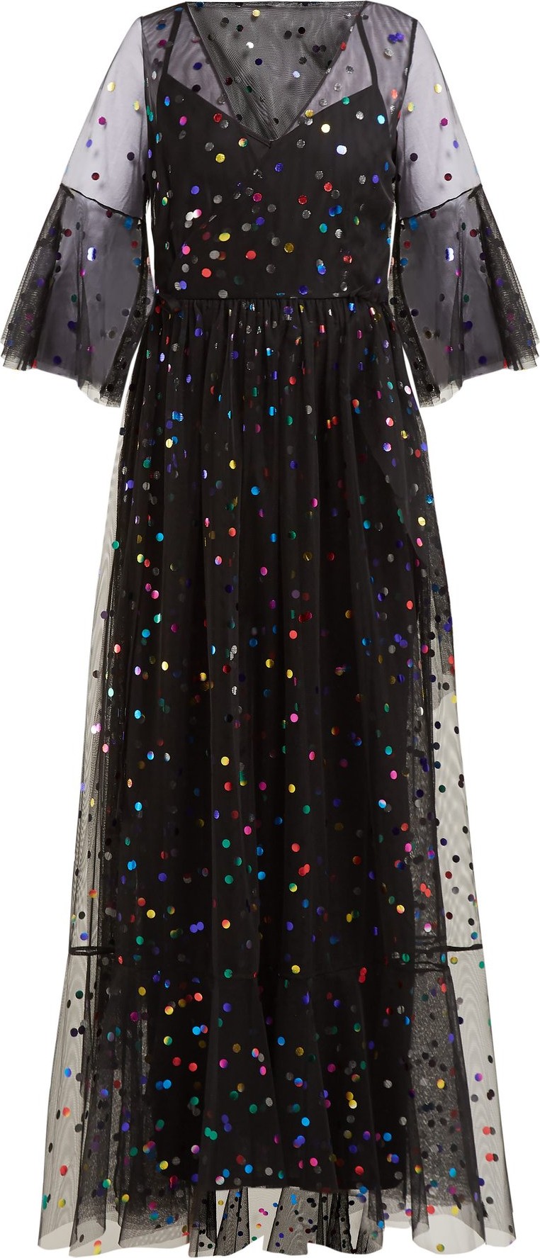 Staud Townhouse tulle maxi dress