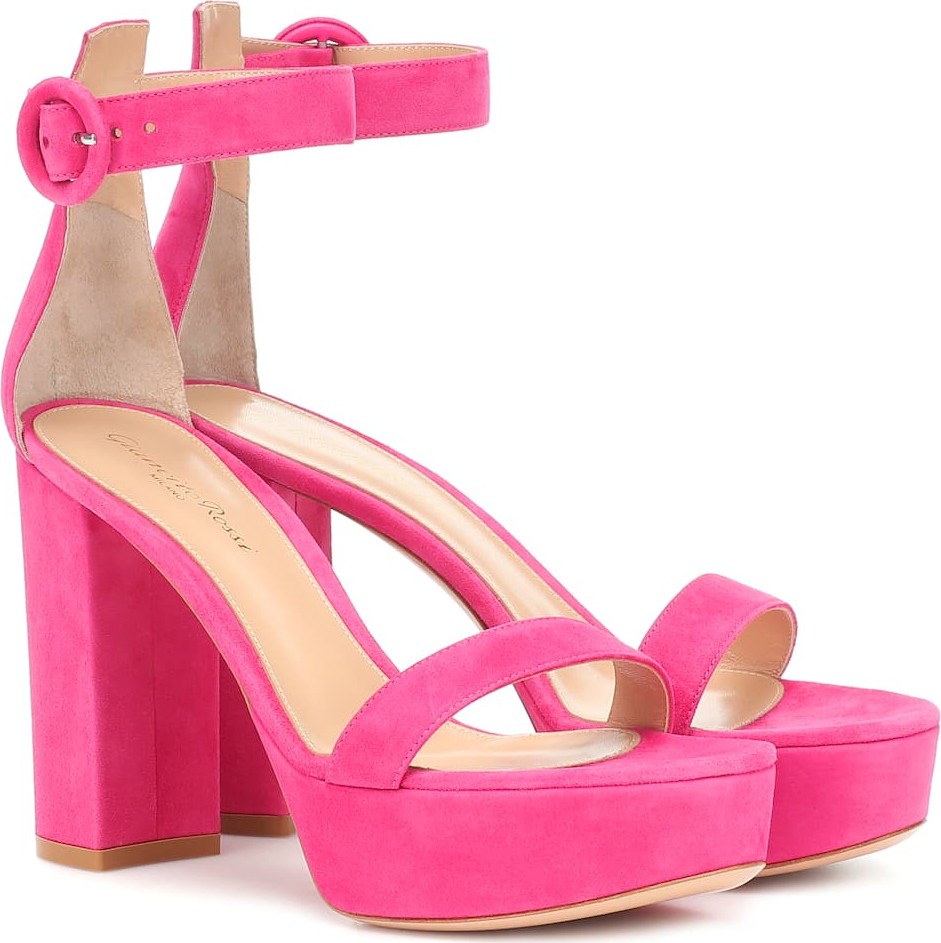Gianvito Rossi Suede platform sandals