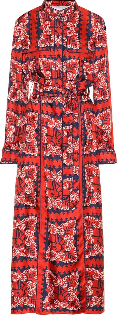 Valentino Printed silk dress