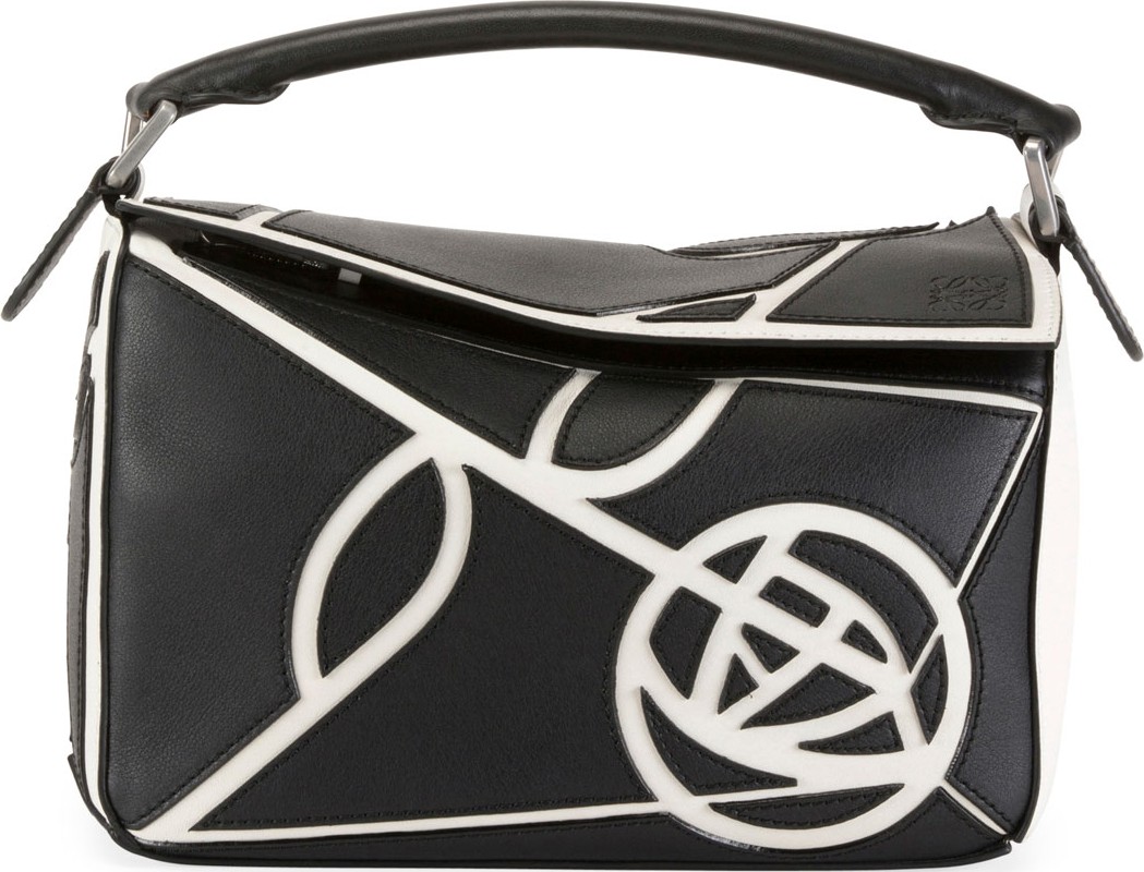 LOEWE Puzzle Roses Small Classic Satchel Bag