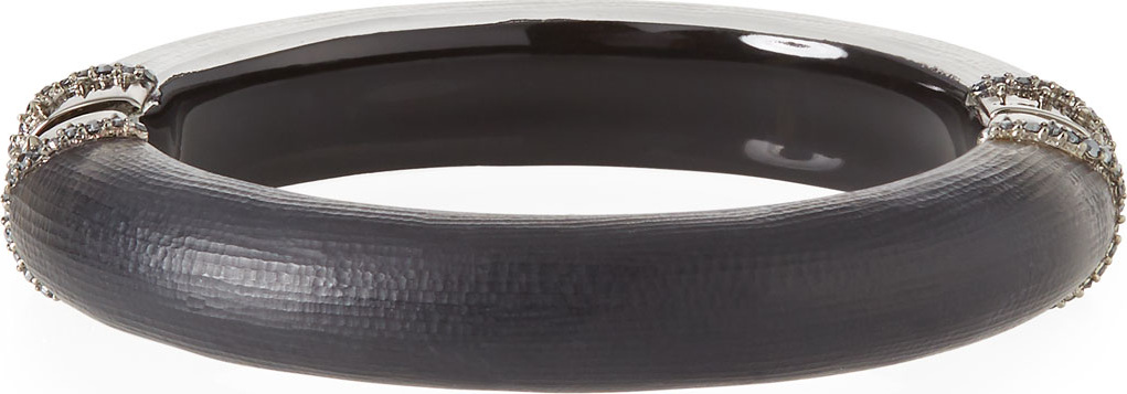 Alexis Bittar Pave Edged Hinge Bracelet