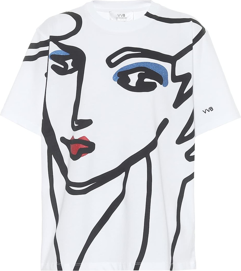VICTORIA, VICTORIA BECKHAM Beauty Face organic cotton T-shirt