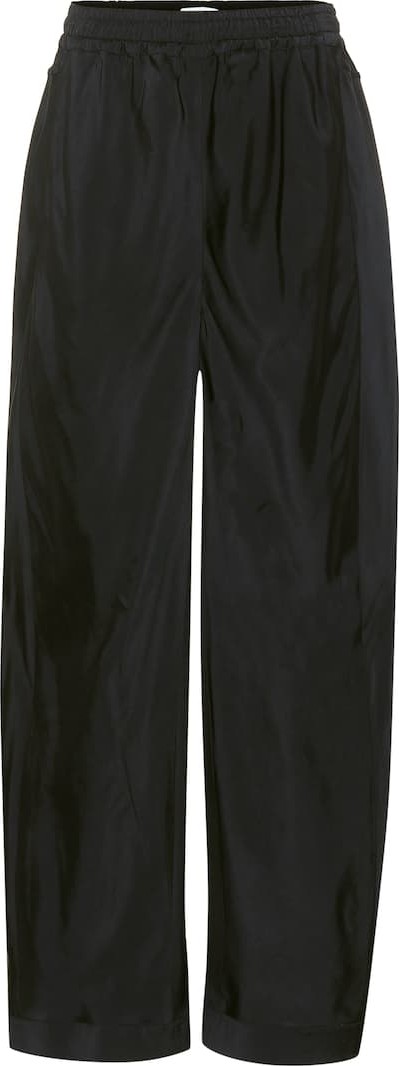 Chloe Silk-blend wide-leg pants