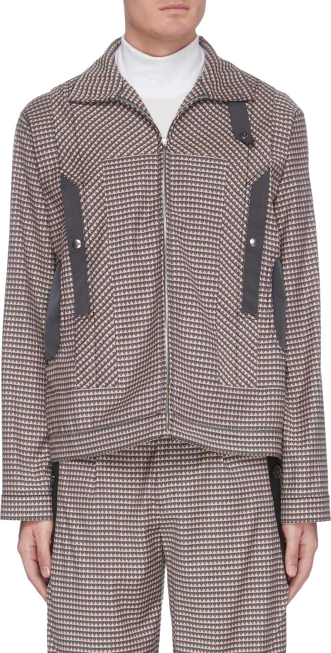 Kiko Kostadinov 'Tulcea' Pattern Collar Blouson