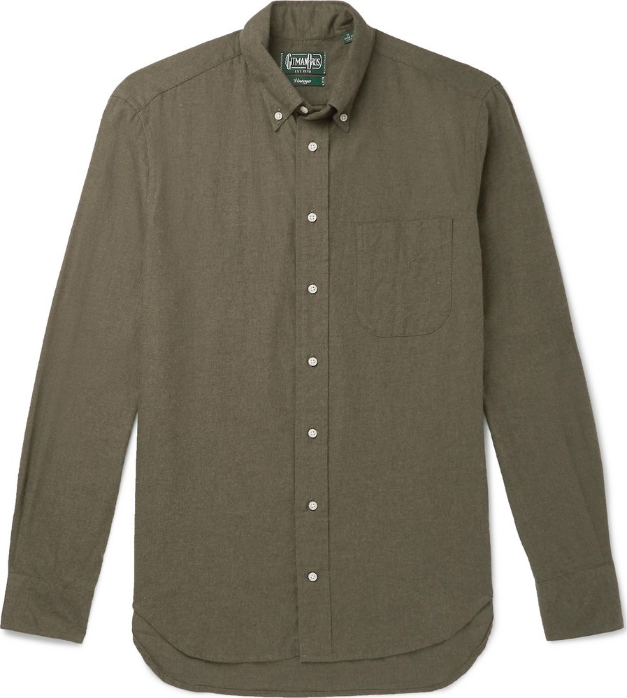 Gitman Vintage Button-Down Collar Brushed Cotton-Flannel Shirt