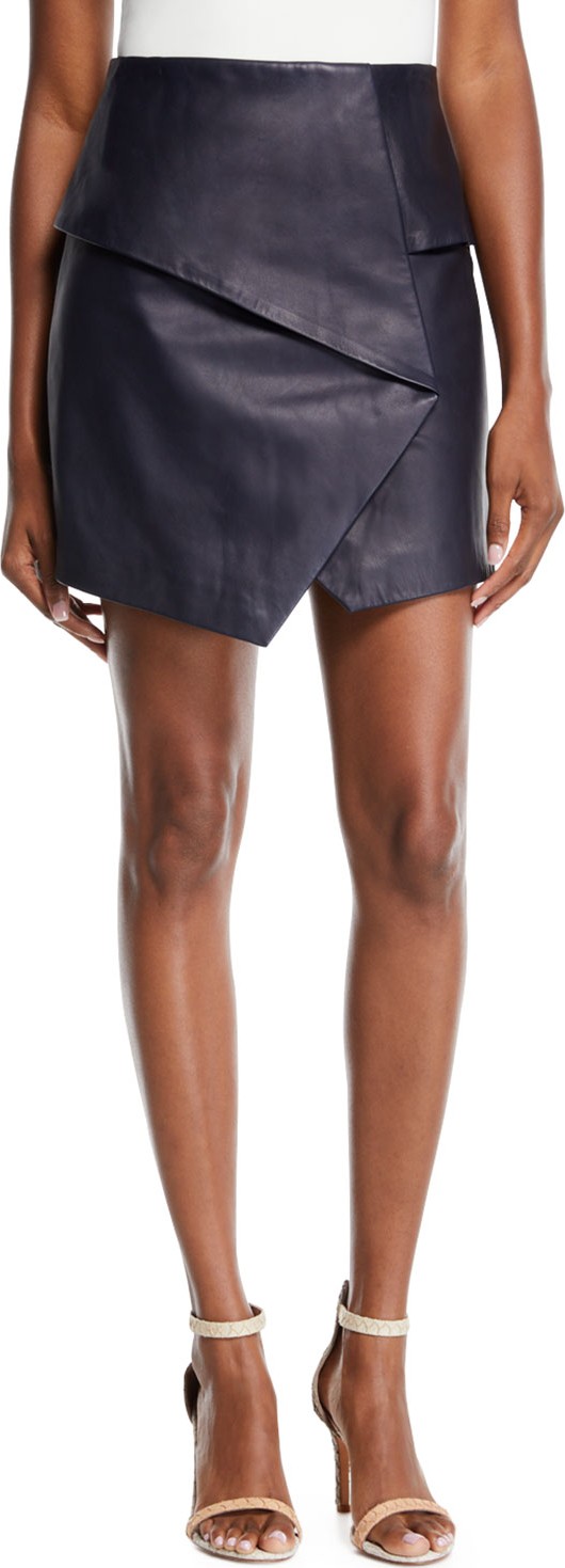Joie Akirako B Short Leather Skirt