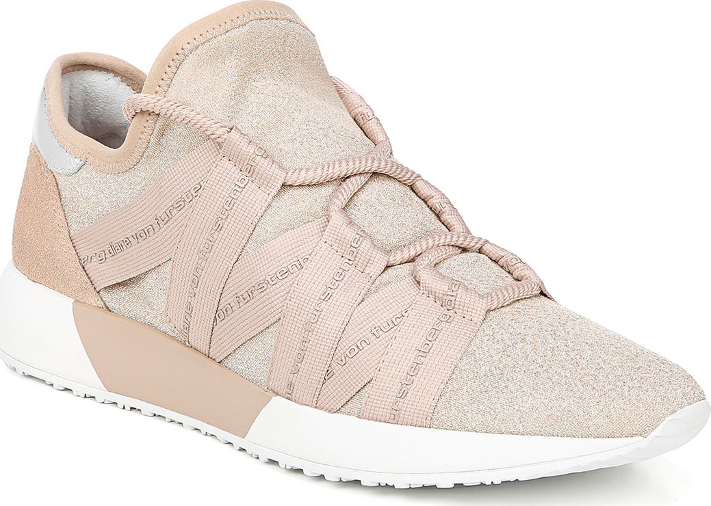 DIANE von FURSTENBERG Pandora Glitter Knit Sneakers