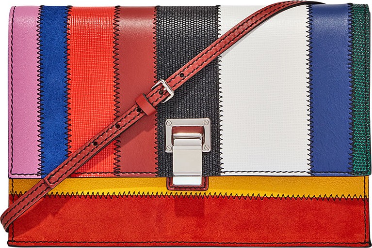 Proenza Schouler Small Colorful Patchwork Lunch Bag-with-a-Strap