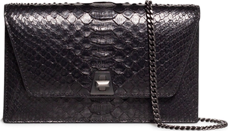 Akris Anouk Python Snakeskin Envelope Clutch Bag
