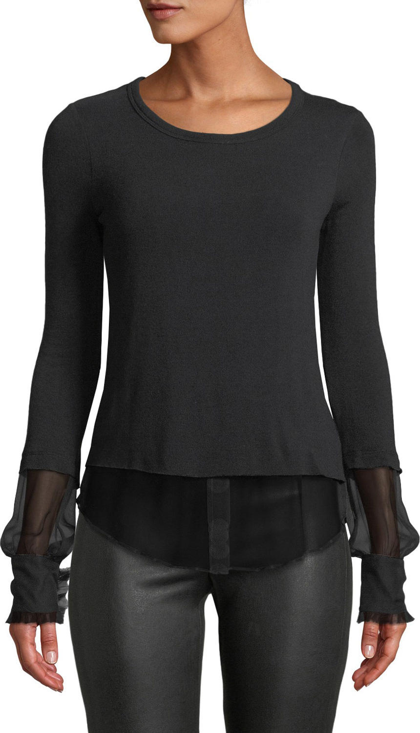 Bailey 44 Double Speak Mock Two-Piece Sweater