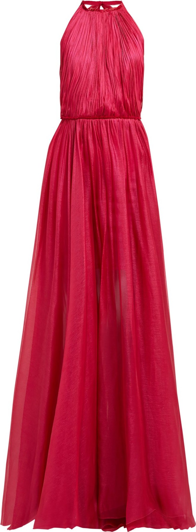 MARIA LUCIA HOHAN Eslem halterneck silk-mousseline dress