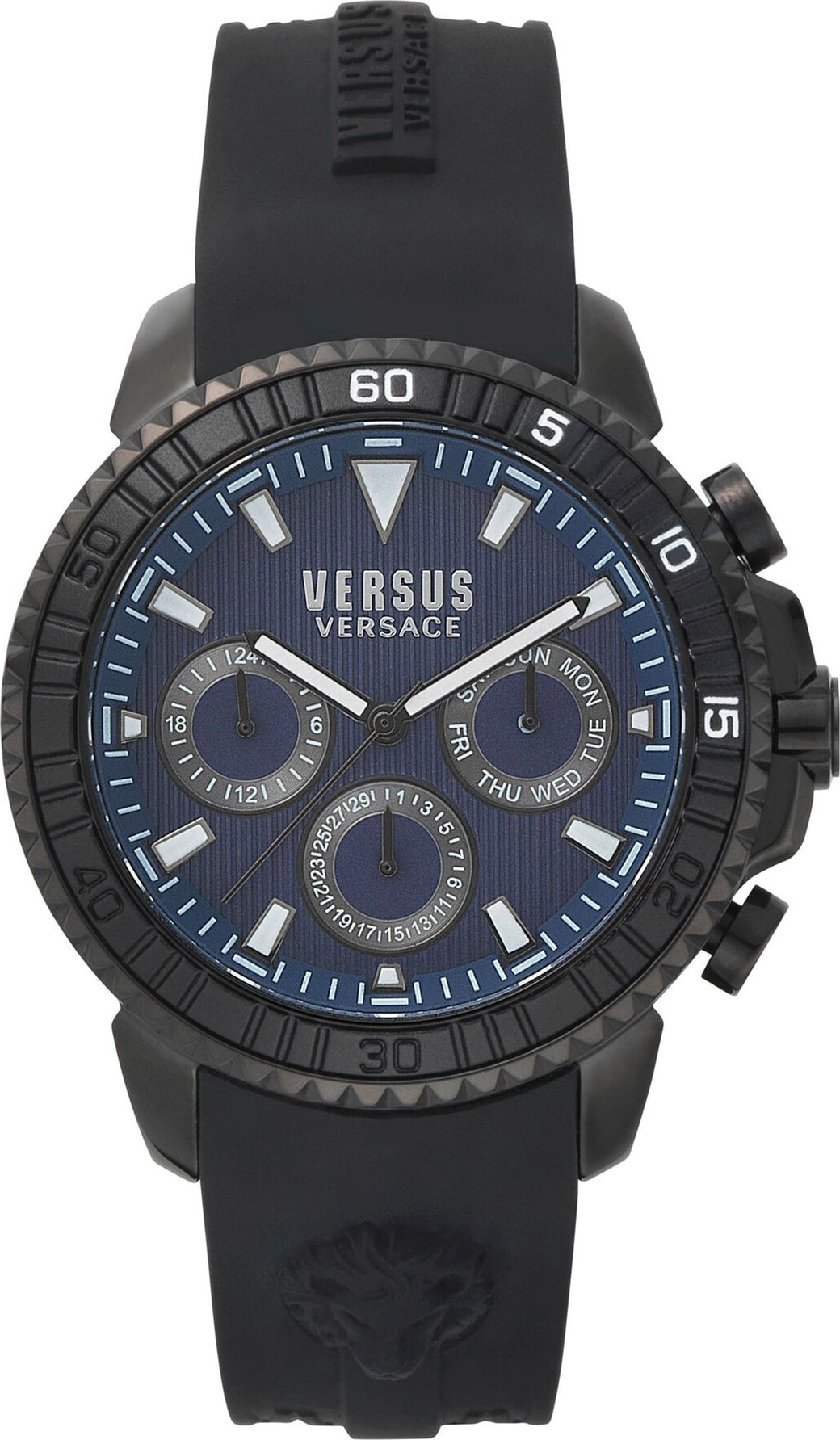 Versus Versace Aberdeen Silicone Strap Watch, 45mm