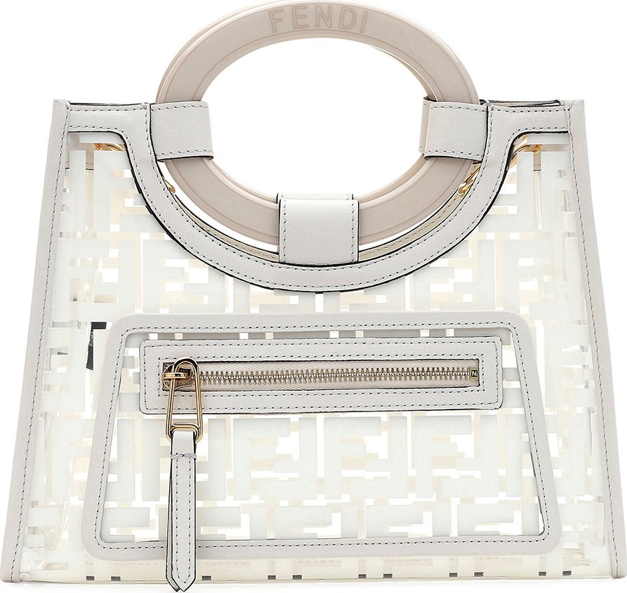 Fendi Runaway Small PVC Shopper Tote Bag