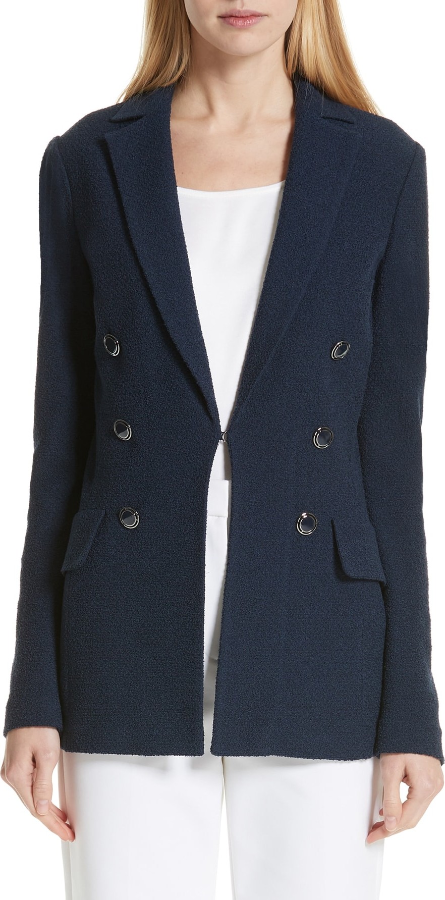 St. John Ana Bouclé Knit Blazer