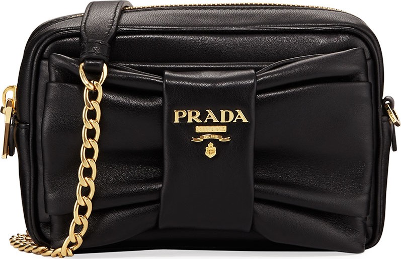 Prada Small Napa Leather Shoulder Bag