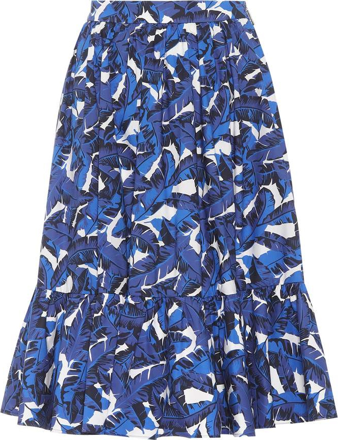 MSGM Printed cotton midi skirt