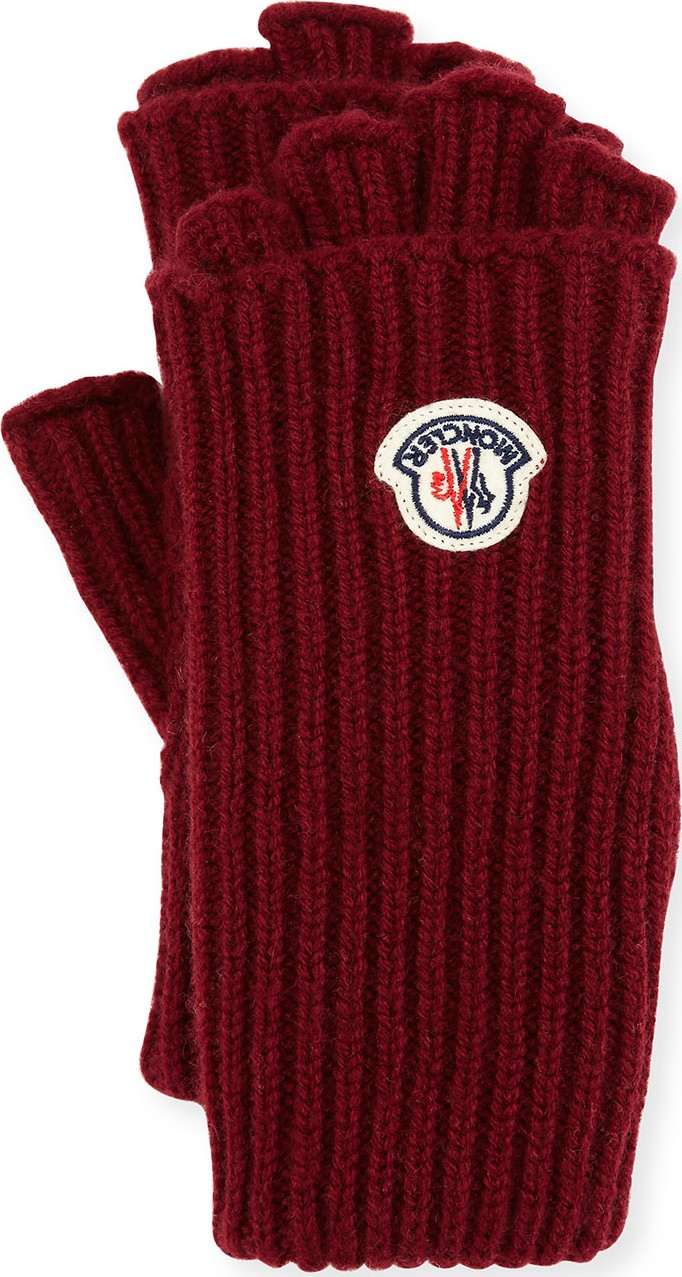 Moncler Guanti Logo Patch Fingerless Gloves