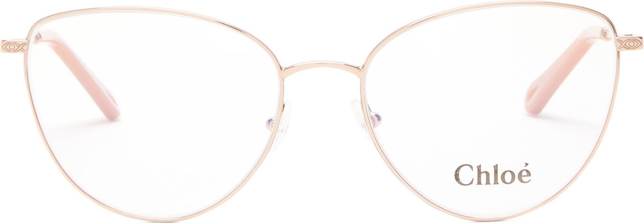 Chloe Filigree cat-eye metal glasses