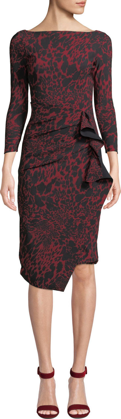 La Petite Robe di Chiara Boni Zelma Side-Shirred Printed Dress