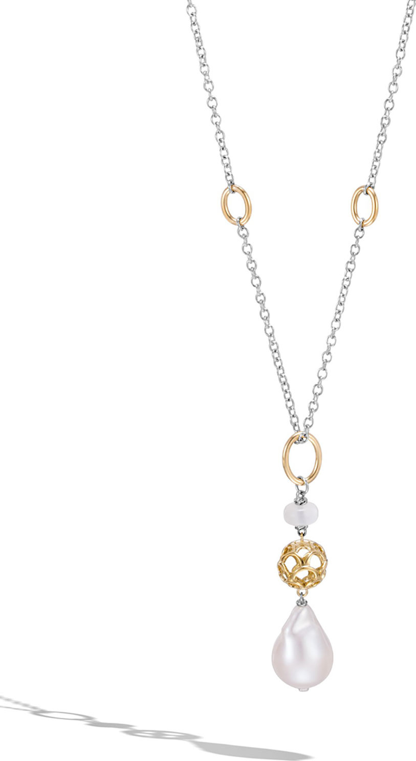John Hardy Legends Naga Baroque Pearl Pendant Necklace