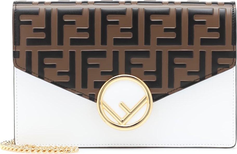 Fendi Wallet On Chain leather shoulder bag