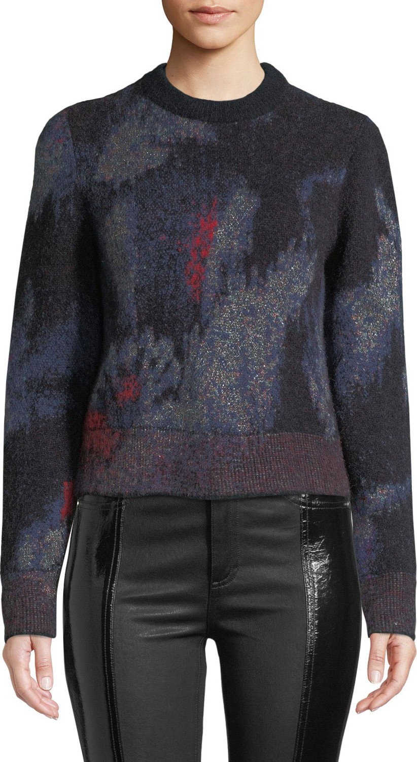 Rag & Bone Fleur Mohair Crewneck Pullover Sweater