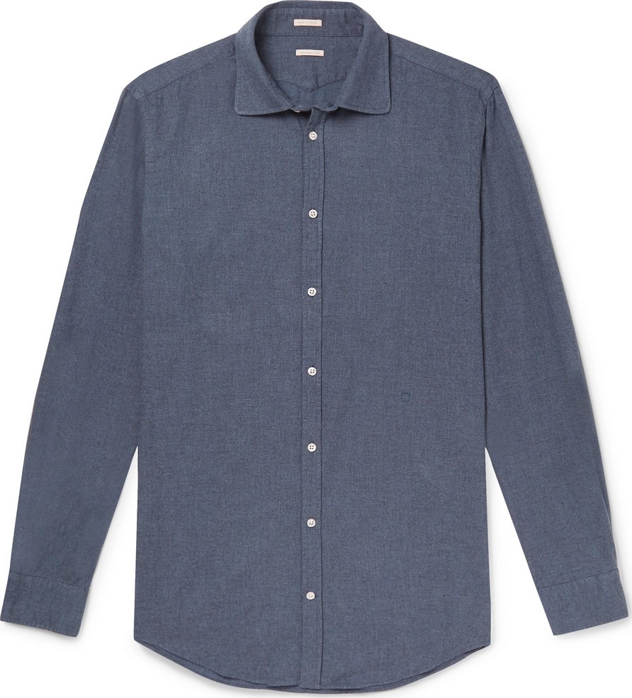Massimo Alba Cotton-Flannel Shirt