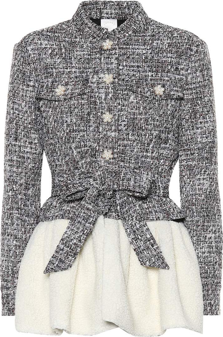 Huishan Zhang Embellished tweed jacket