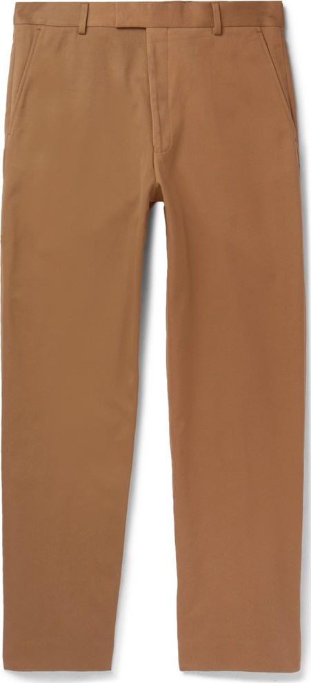 Dries Van Noten Tapered Cropped Cotton-Twill Trousers