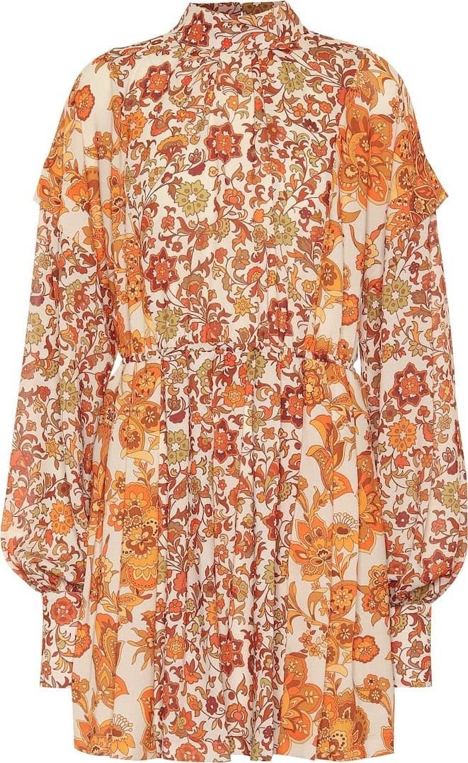 DODO BAR OR Printed crêpe minidress