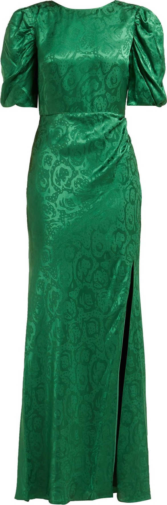 Saloni Annie B snake-jacquard silk gown