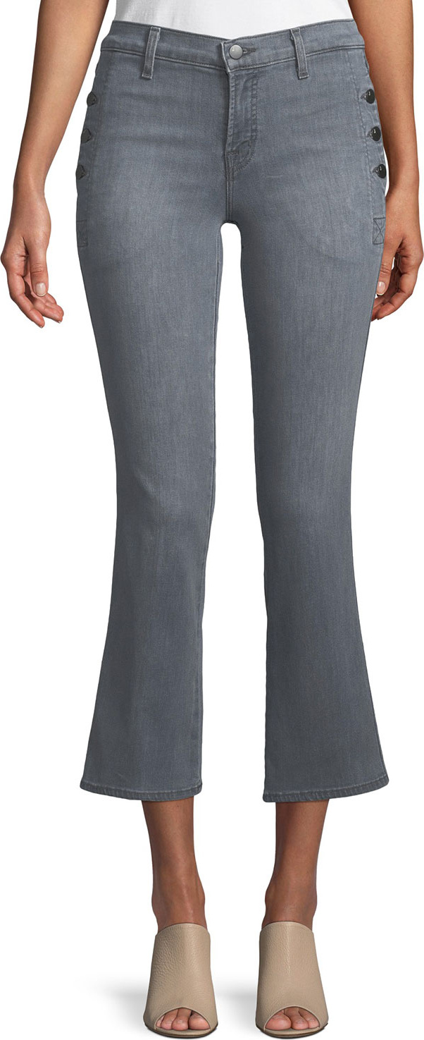 J BRAND Zion Cropped Boot-Cut Jeans
