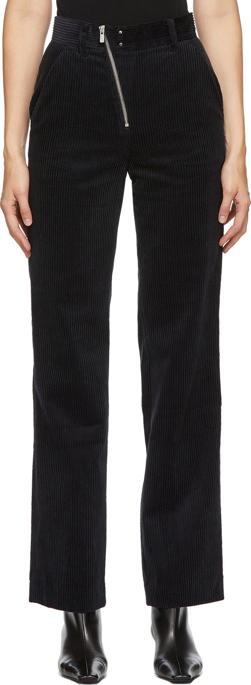 Andersson Bell - Navy Corduroy Smith Trousers